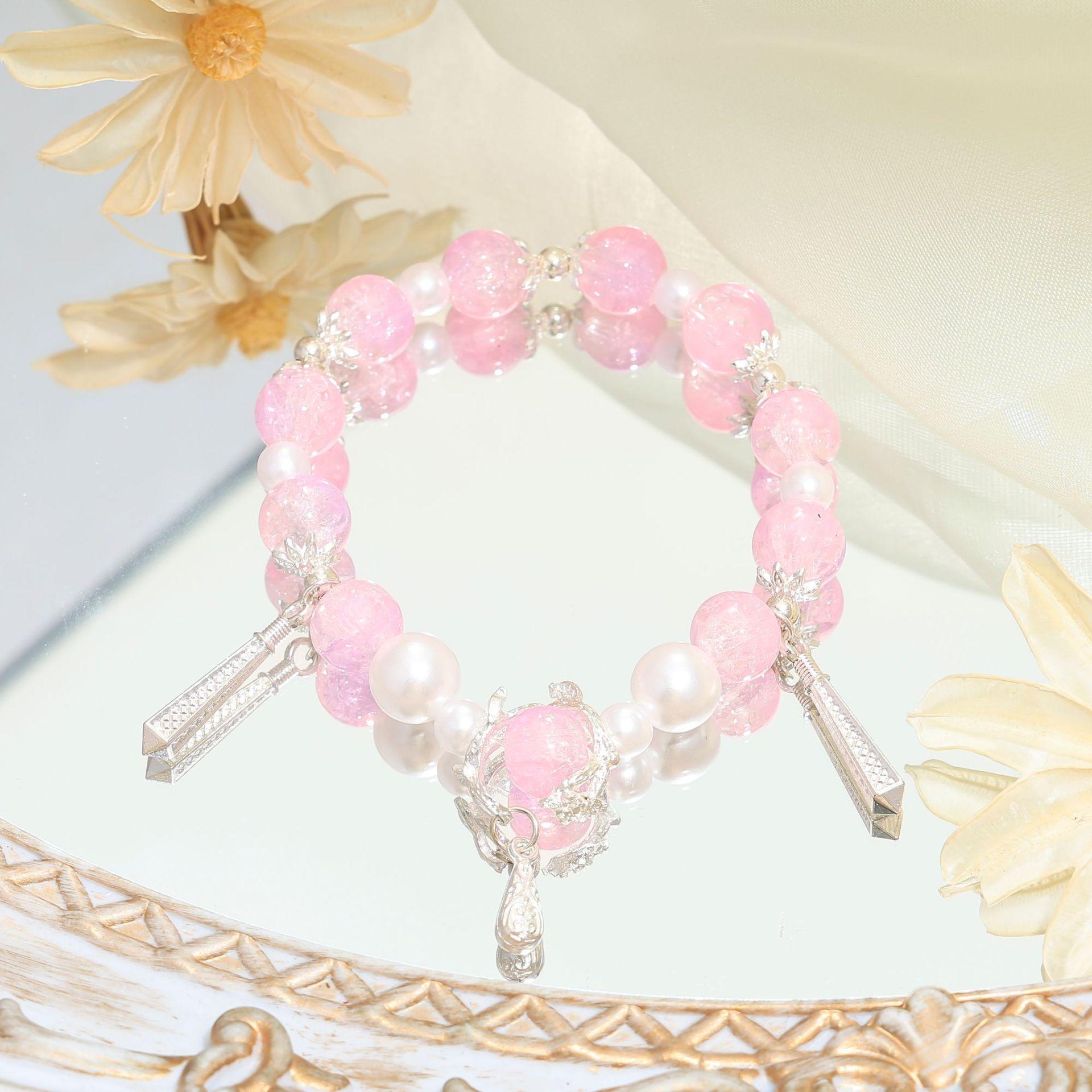 

Оригинальный дизайн Жемчужные слезы русалки Супер бессмертный Звездное небо Браслет из бисера Женский Нишевый Милый Мори Подруга Универсальный браслет