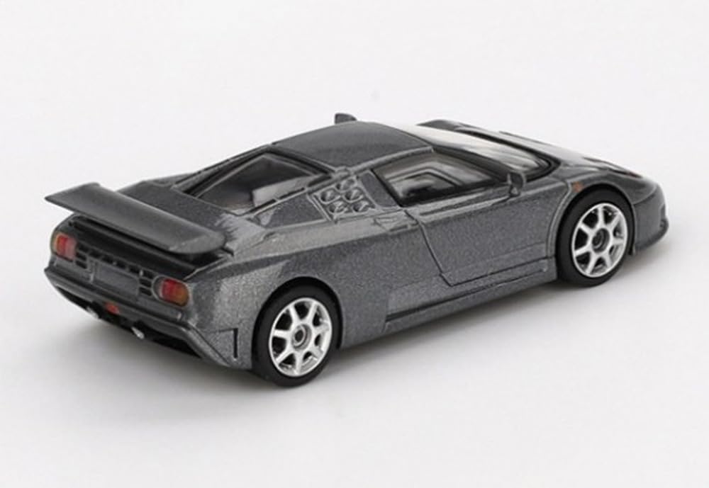 Sunrich MINI GT Bugatti EB110 Super Sport Grigio Scuro Finished Model 1/64 (Left-Hand Drive) MGT01002-BL