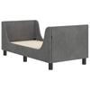 Kids Bed Frame with Headboard Dark Grey 70 X 140 Cm Velvet