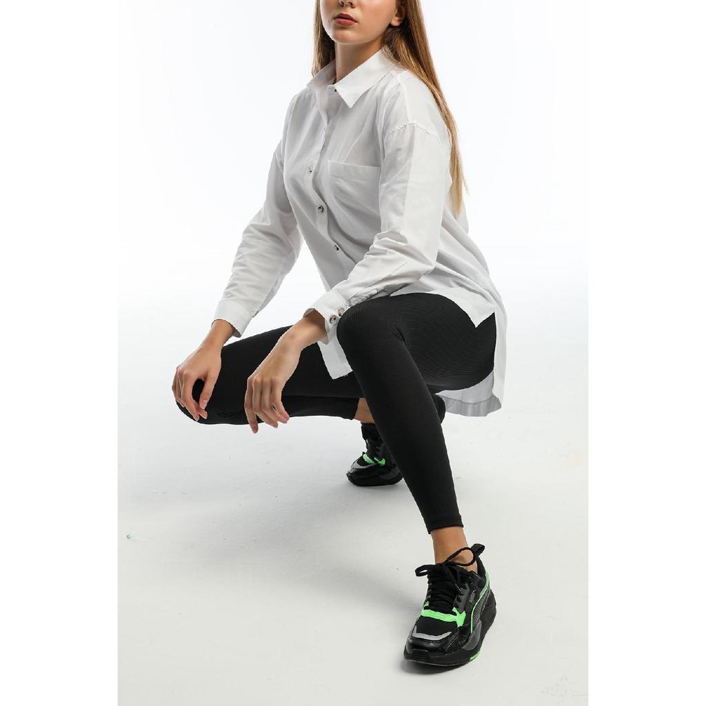 Indigo Indigo Indigo – Strickstrumpfhose mit hoher Taille, gerippt und elastischem Interlock-Bund