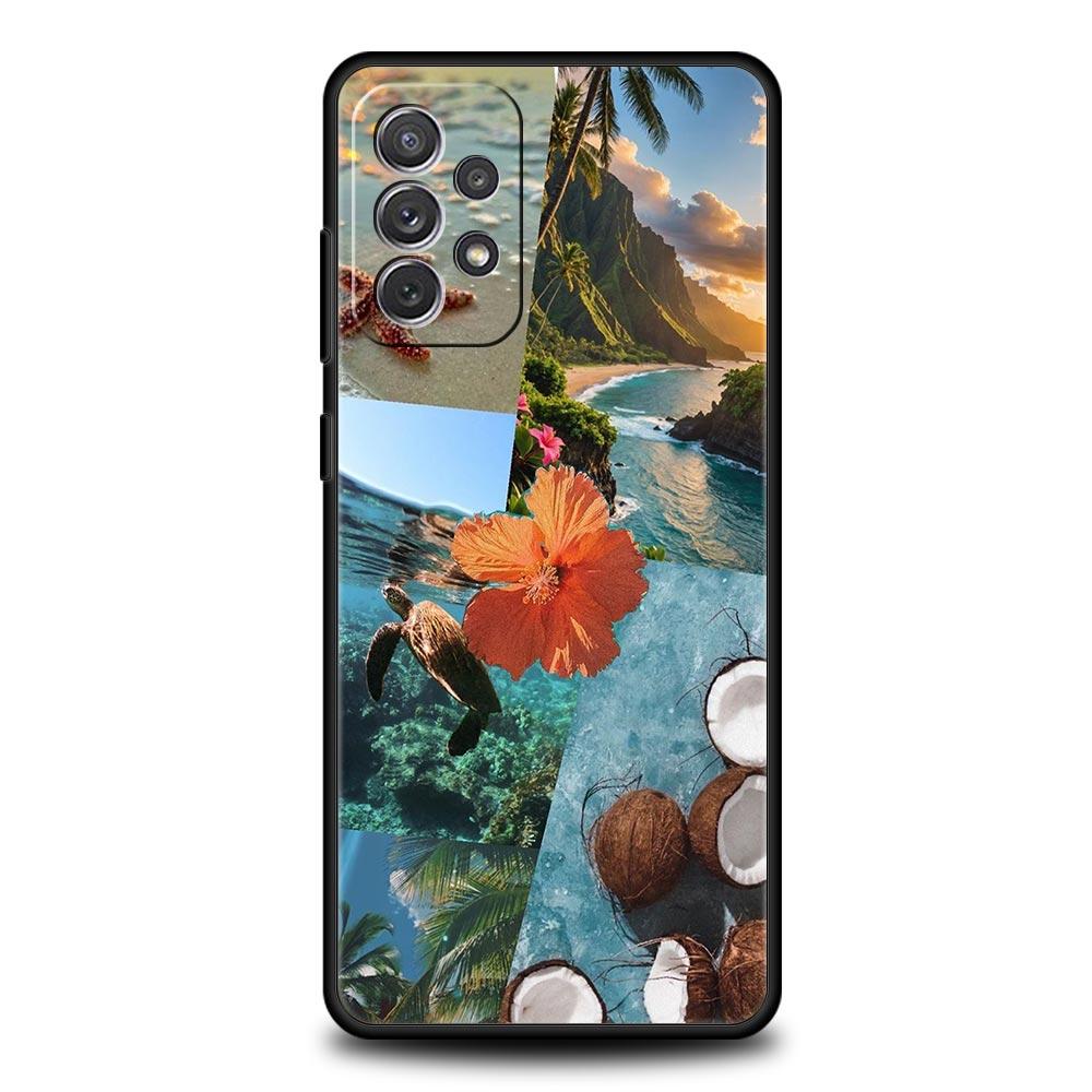 Summer Colorful Flower Case for Samsung A57 A37 A51 A71 A21S A17 A15 A25 A41 A23 A33 A53 A73 A07 A03S A05S A13 A35 A55 5G Cover