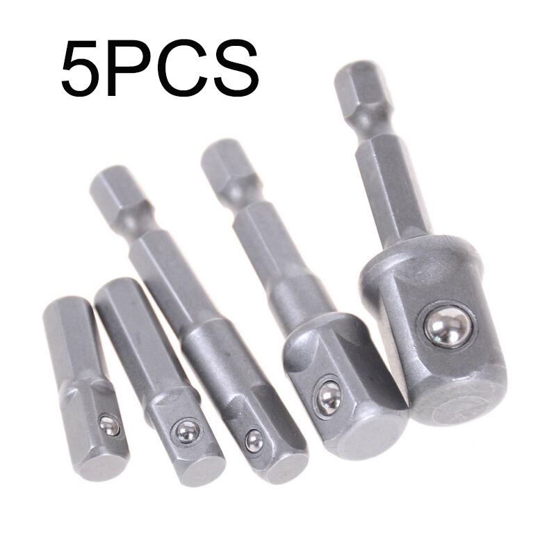 Buy Socket Bit Adapter Impact Driver Silver Extension 1/4 3/8 1/2 ...