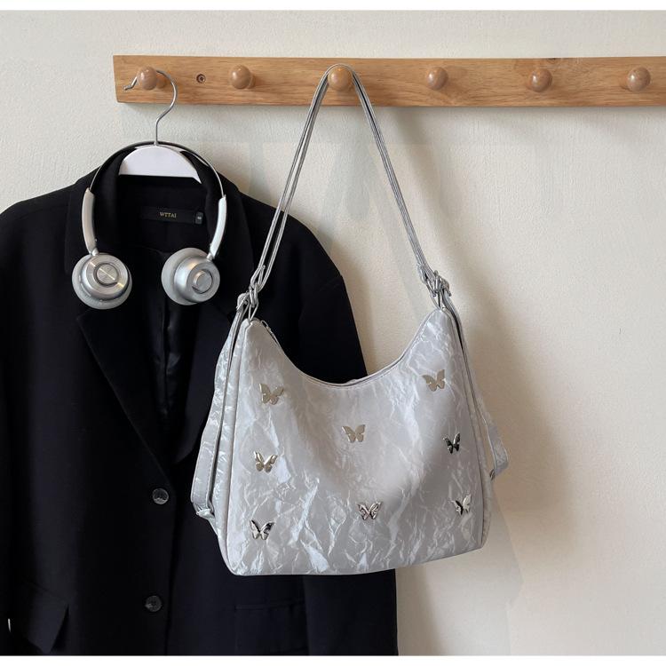 

2025 new casual niche design commuter backpack simple fashion versatile large capacity shoulder crossbody backpack