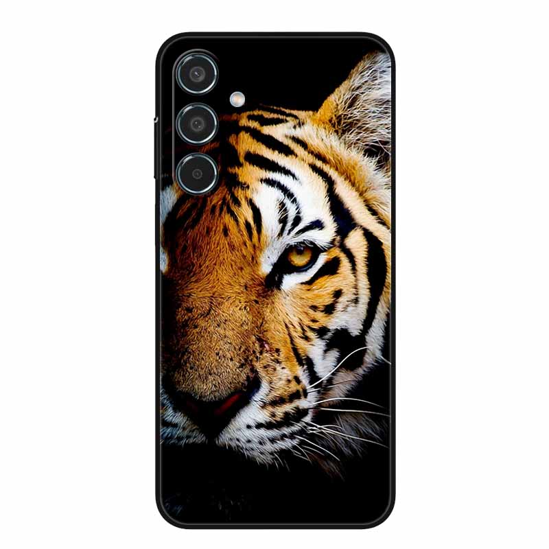 For Samsung Galaxy A55 5G Case Black TPU Silicone Soft Covers for SamsungA55 A 55 A15 A25 A35 5G Phone Shell A 15 4G Bumper Capa