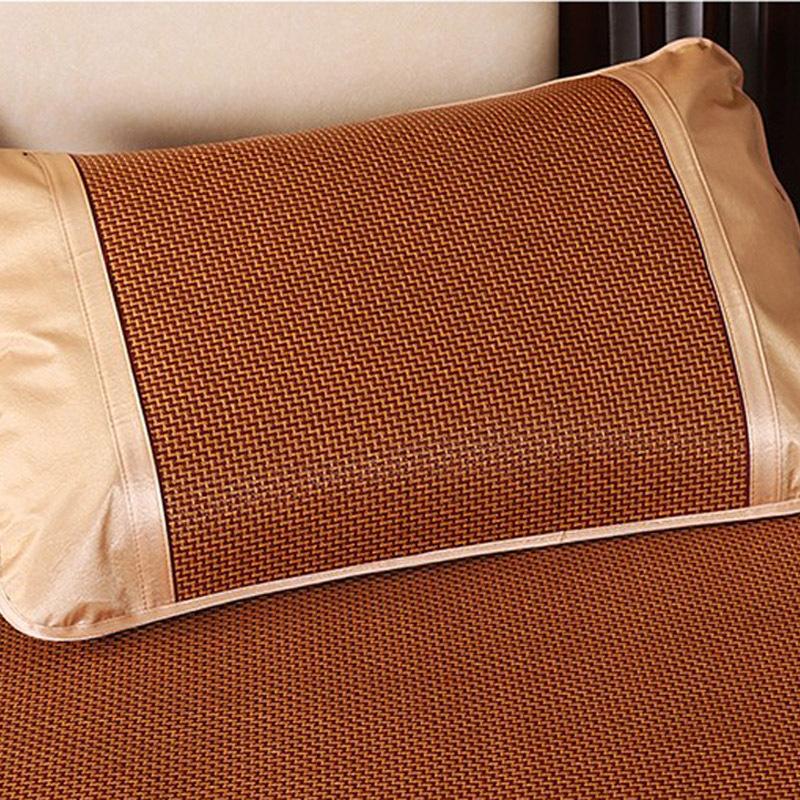 

D5 Summer Cool Bamboo Rattan Pillow Cover Cushions Decorative pillows for sofa Adult Health Care 48x72cm Pillow Cover Neck Guard 48X72cm 1pcs