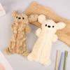 Lovely Bear Plush Pencil Bag Large Capacity Pencil Case School Supplies Stationery Storage Bags Cute Travel Cosmetic Bag