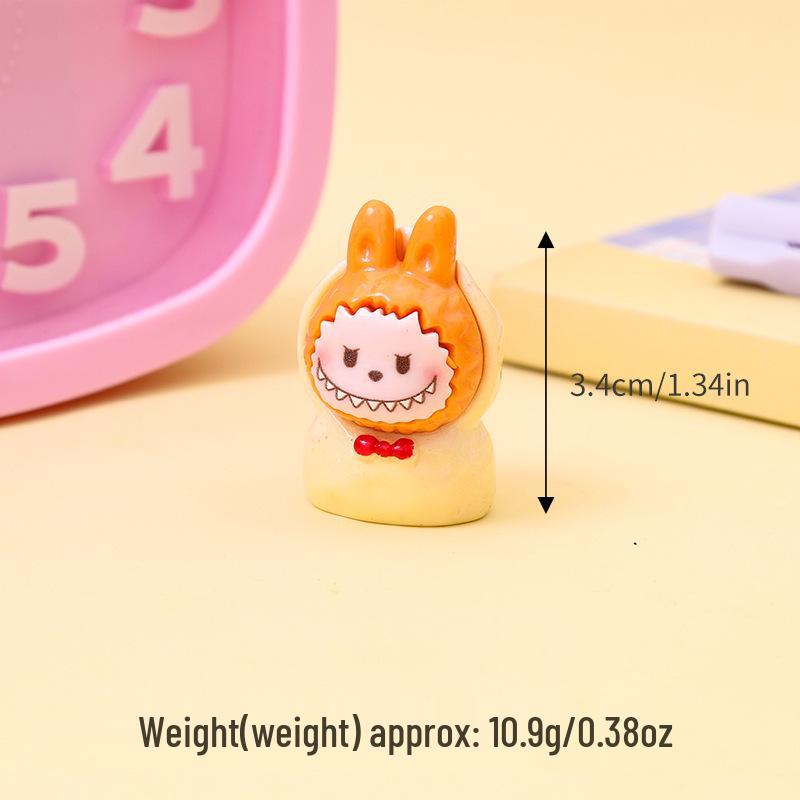 Labubu Crying Doll: Cute 3D Resin Car-Mounted Ornament for Desktop