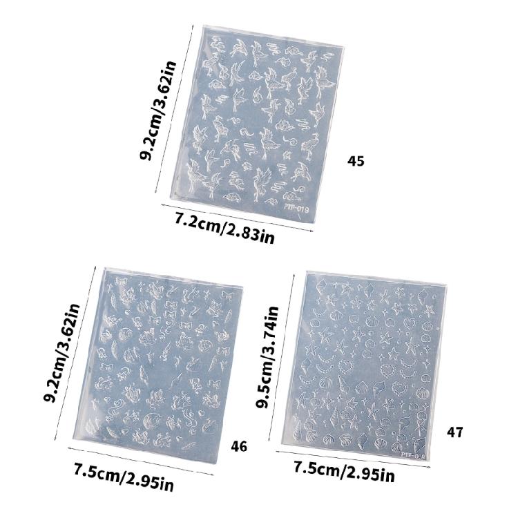 Multi Pattern Embossing Nail Art Silicone Mold For Customizable Resin Accessories And Craft Enthusiasts Jewelry Mould