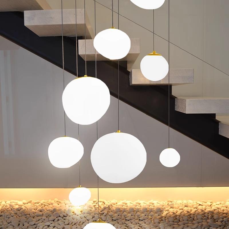 Nordic luxury staircase pendant light modern ceiling light home decoration dining room chandelier living room lighting fixtures
