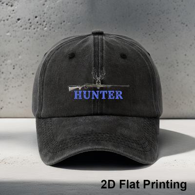 Mens  Womens Vintage Distressed Lettering Cap  Soft Outdoor Hat with Print 6Panel Design  Metal Buckle