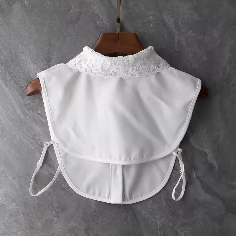 Perfect Match Handmade White Fake Collar For Women Lapel Shirt Detachable Collar Sweater Suits Removable Half Shirt False Collar Neck Ties