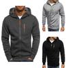 2026 Men's Casual Hoodie - Sports Fitness Jacquard Hooded Cardigan