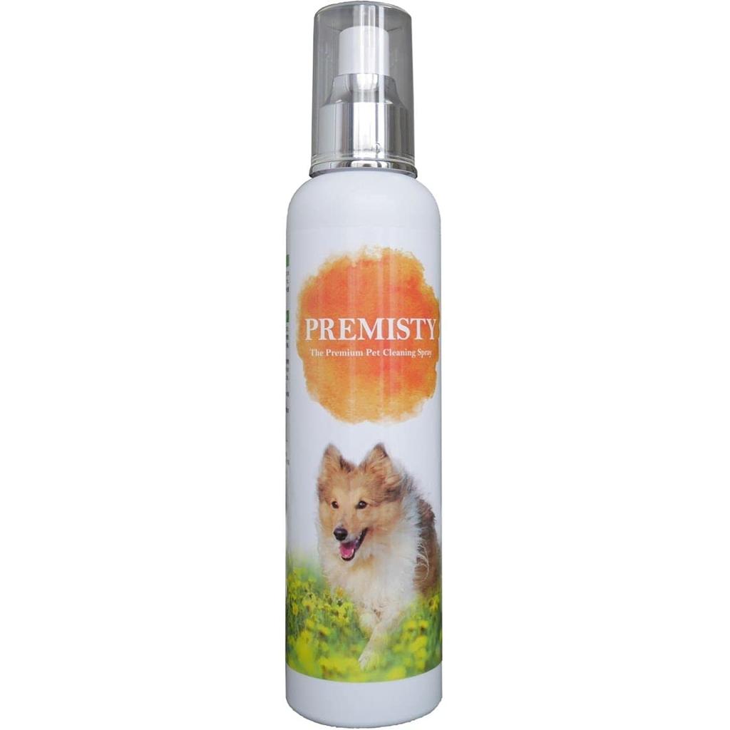 PREMISTY STD 250ml with Instructions for Use with Dogs and Dry Shampoo for Cleaner for Sensitive Skin Cats, Brushing, Anti-Drool, Leave-In,