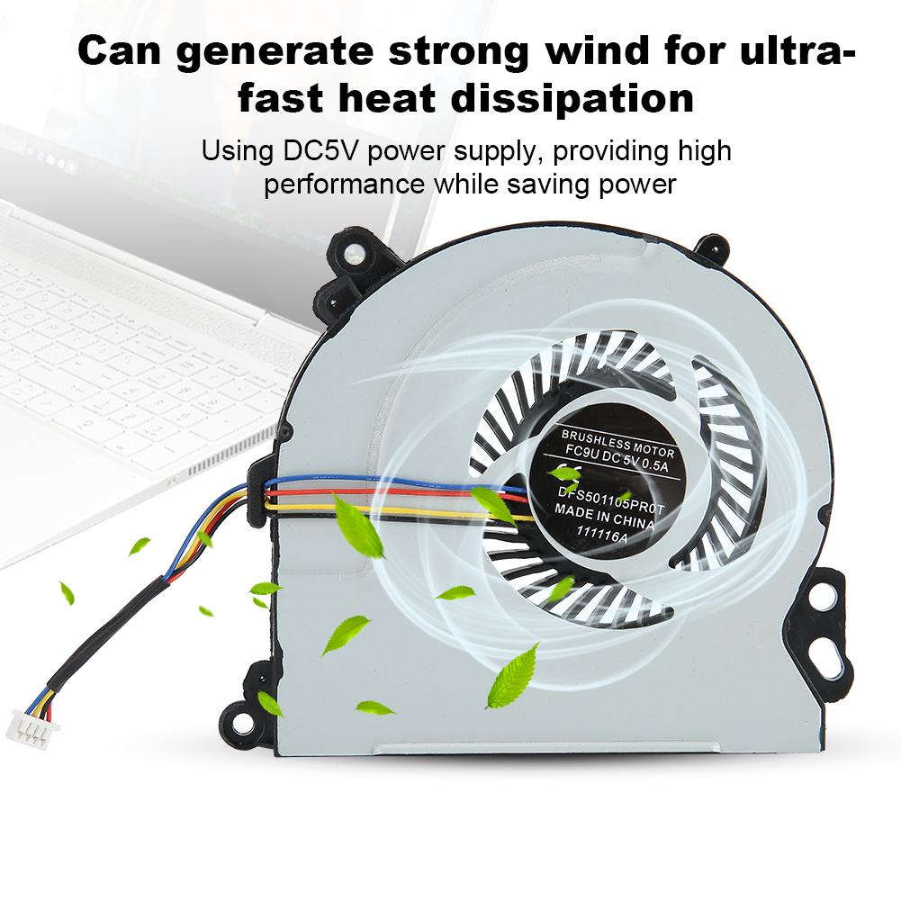 CPU-Lüfter Hohe Qualität Computerzubehör Passend für HP ENVY 15 720235-001 DC5V 0.5A