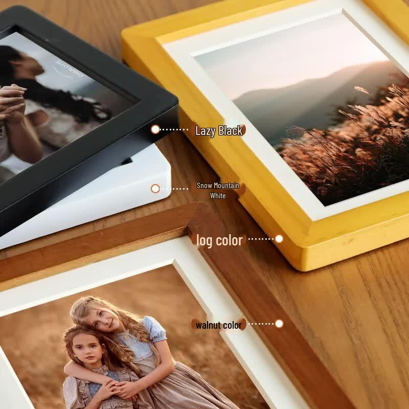 Walnut Solid Wood Photo Frame with Rounded Corners