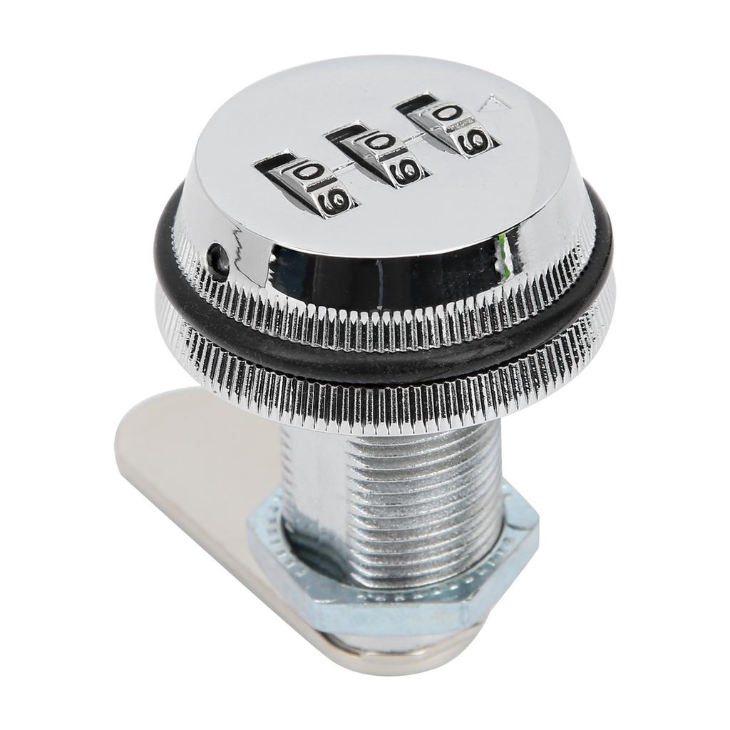 3‑Digit Combination Cabinet Lock Zinc Alloy Password Locks Home Security Supplies for DrawersSilver