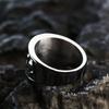 Gothic Skull Head Solid Stainless Steel Men's Ring Vintage Style