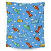 Cartoon-Flugzeug-Konzept digital bedruckte Polyester Schlafzimmer Samt Flanell Decke Vlies weiche Sofa-Abdeckdecken für Betten