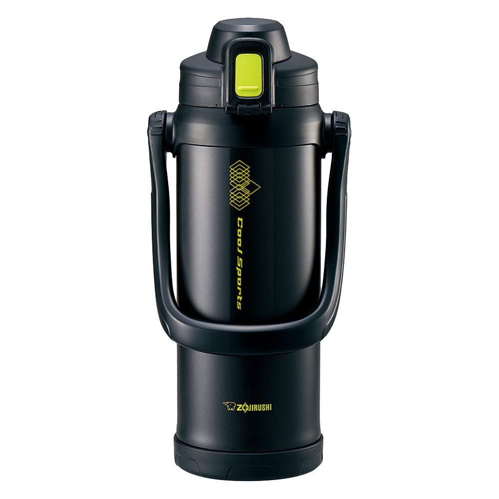 

ZOJIRUSHI Cool Sports Water Bottle, Direct Drinking, 2.06L, Lime Black, SD-BB20-BG