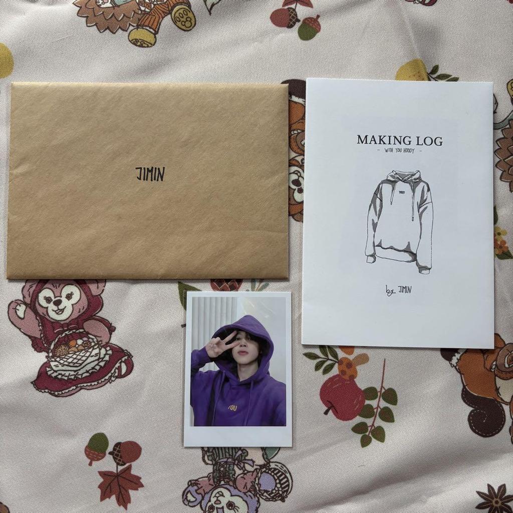 [USED] Official BTS Artist-Made Jimin Hoodie, Size M, with Photocard