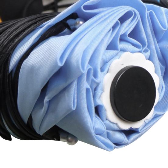 Lovely Women Lotus Leaves Anti UV Dome Parasol Outdoor Sun/Rain Folding Umbrella