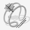 Round Oval Square Heart Blank Settings DIY Rhinestone Drip Oil Silver/Gold Color Stainless Steel Rings For Women Men Accessories