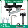 SUNFLO Cabinet Hinge Drilling Hole Puncher 35Mm Drill Guide Locator Dowel Jig For Door Concealed Installation Household Tools