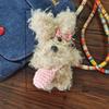 Kawaii Puppy Plush Keychain Cute Cartoon Little Doll Pendant Backpack Hanging Decoration Couple Key Holder Birthday Gifts