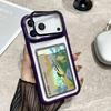 Acryl-Kartenhalter-Schlitz Transparente Hülle Für iPhone 17 Air 16 15 14 13 12 11 Plus Pro Max Geldbörse Kamera-Halter Schutzhülle