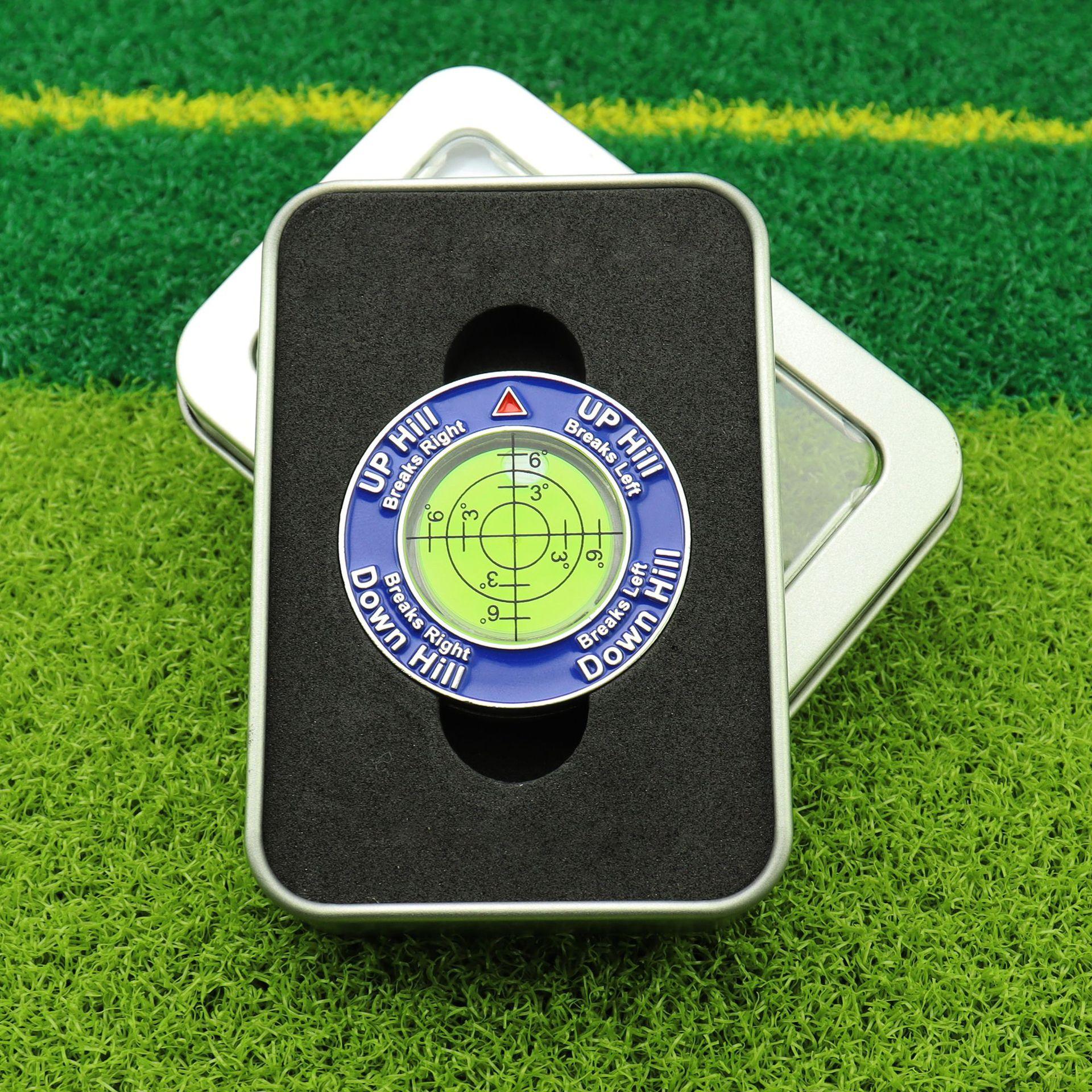 Golf supplies double-sided ball markers ball position markers plastic level gauges baked paint green slope readers accessories