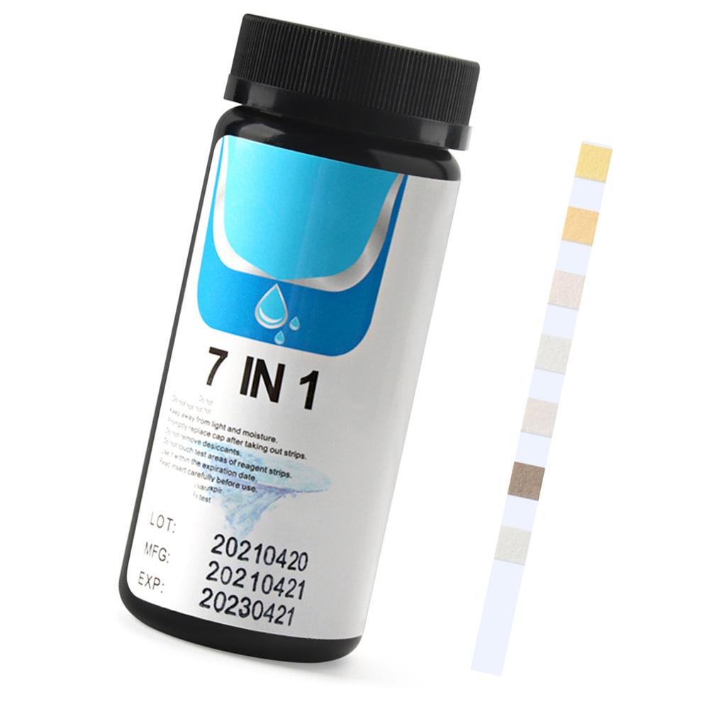 PH Test Strip 7 In 1 Total Alkali Nitrite Free Chlorine Total Chlorine Total Hardness Bromine