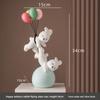 Balloon Bear Resin Ornament Children's Room Creative Gift Couple Wedding Clearance Cute Girl Heart Ornament