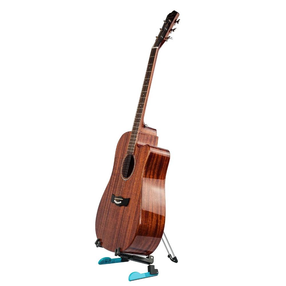 Guitar Stand Universal Folding Tripod Holder Portable A-Frame Musical Rack for Guitar Ukulele Violin Mandolin