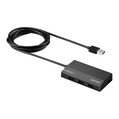 Buffalo BUFFALO Hub Black Standard Model BSH4A125U3BK with Nintendo USB3.0 Self-Powered 4-Port [Compatible Switch/Windows/Mac]