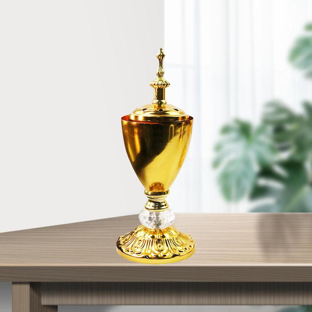 Burner Gold-plated Censer Cone Holder Ornaments Crafts Decor
