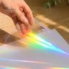 Holographic Vinyl for DIY Projects 2PCS Laminating Film, with Rainbow Shimmering Effect, Waterproof Festive Effect Sheets Scratch-Proof Precoated