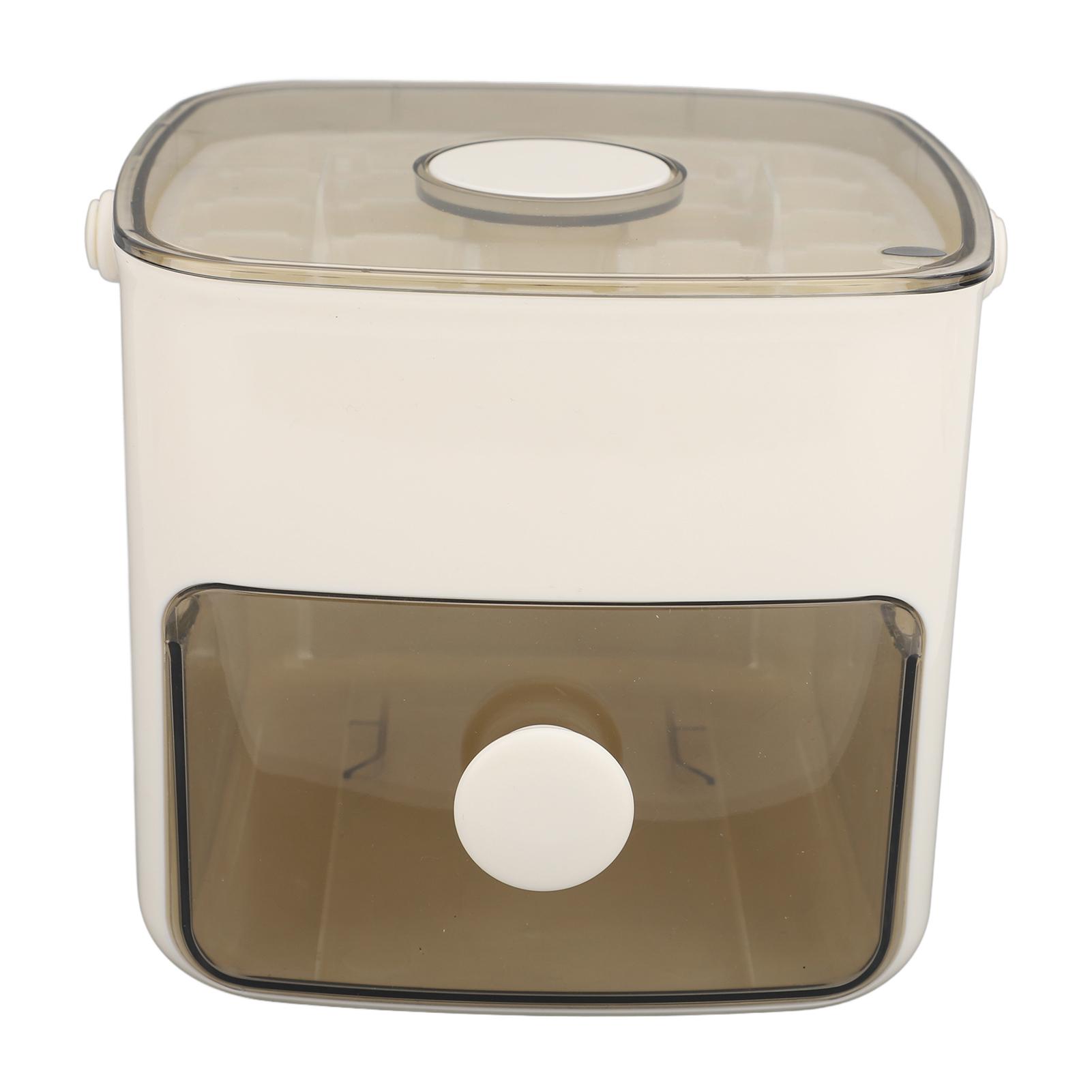 

Ice Cube Tray ABS PP 48 Grids 2 Tray Easy Release Ice Cube Box with Lid Storage Bin for Freezer L(for 6.5-9kg) молочный белый