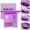 Brighten Eyes Nine-Color Eyeshadow Palette - Iridescent Diamond Purple & Raspberry Jam