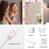 Hollywood 3-Color USB Makeup Mirror Light for Bathroom & Beauty Table