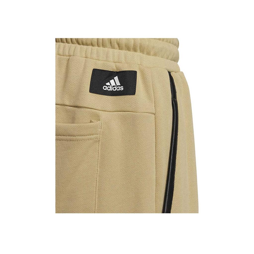 adidas Solid Color Tag Logo Jogger Knit Pants Men Bottoms Khaki IB2737
