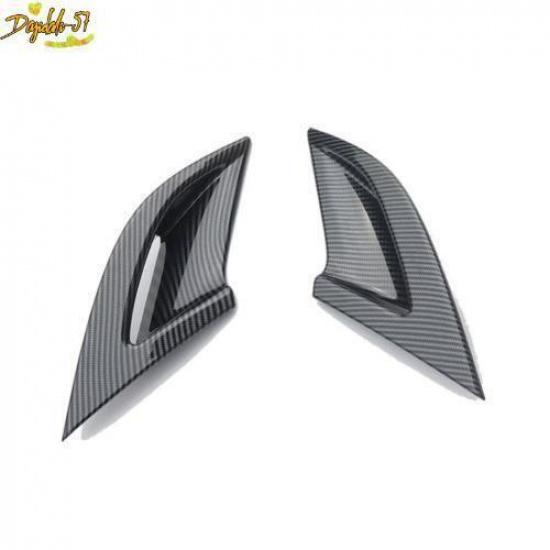 Carbon Fiber Style Front Fog Light Lamp Trim Fit For Honda Accord