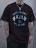 Mandelbaum's Gym T-Shirt, Casual Crew Neck Short Sleeved Summer Top, Unisex T-Shirt