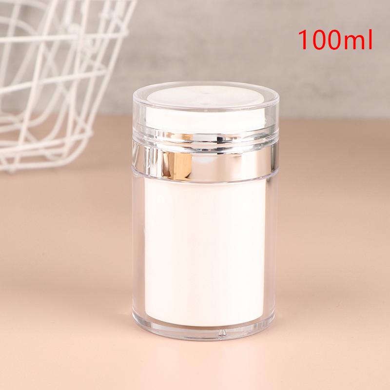 Airless Empty Pump Jar Refillable Creams Gels Lotions Dispenser Travel Leak Proof Cosmetic Container Moisturizer Vacuum Bottle