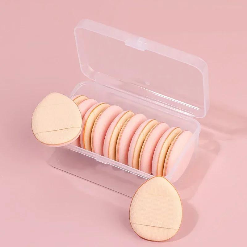 6/10Pcs Mini Finger Puff Foundation Small Air Cushion Powder Sponge Face Concealer BB Cream Cosmetic Applicator Makeup Tools