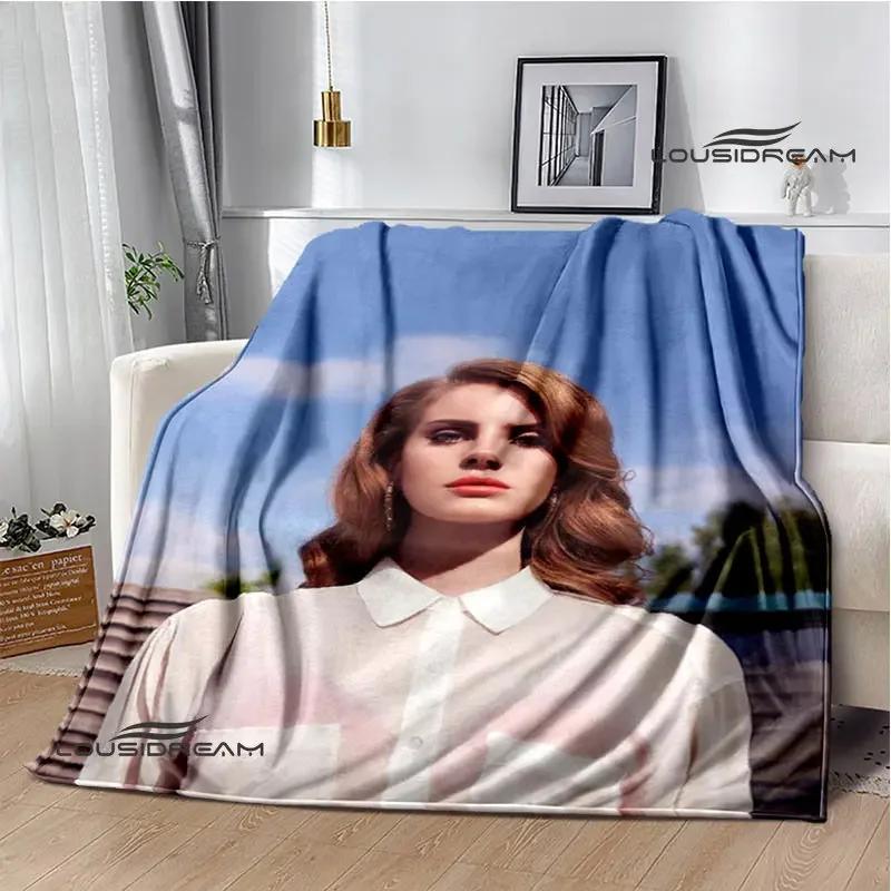 Coperta Stampa Retrò Lana Del Rey Coperta Calda alla Moda Coperta con Bordo a T Coperta per Casa e Viaggio Biancheria da Letto Regalo di Compleanno