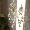 Colorful Crystal Wind Chime Beautiful Garden Jewelry Pendan Decor Suitable for Window Home Car Party Wedding Decoration
