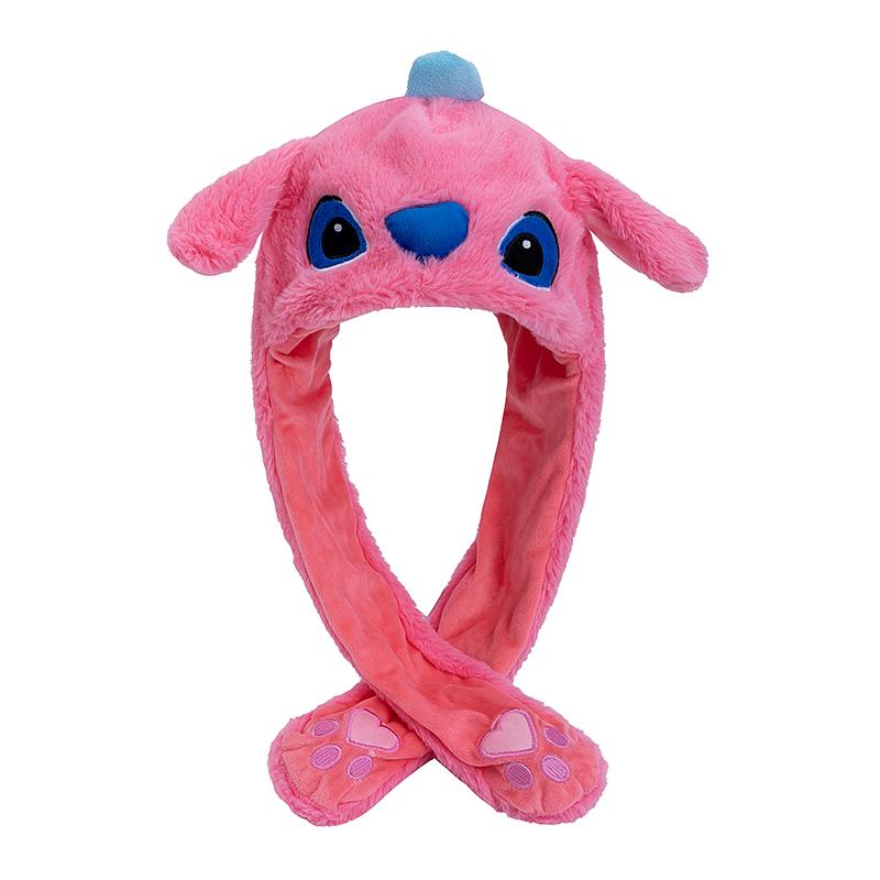 Neuer Stil Niedliche Stitch Ohren-Bewegungs-Plüschhut Damen Mädchen Lustige Kappe Kaninchenohren Winter Süßer Plüschhut Geschenke