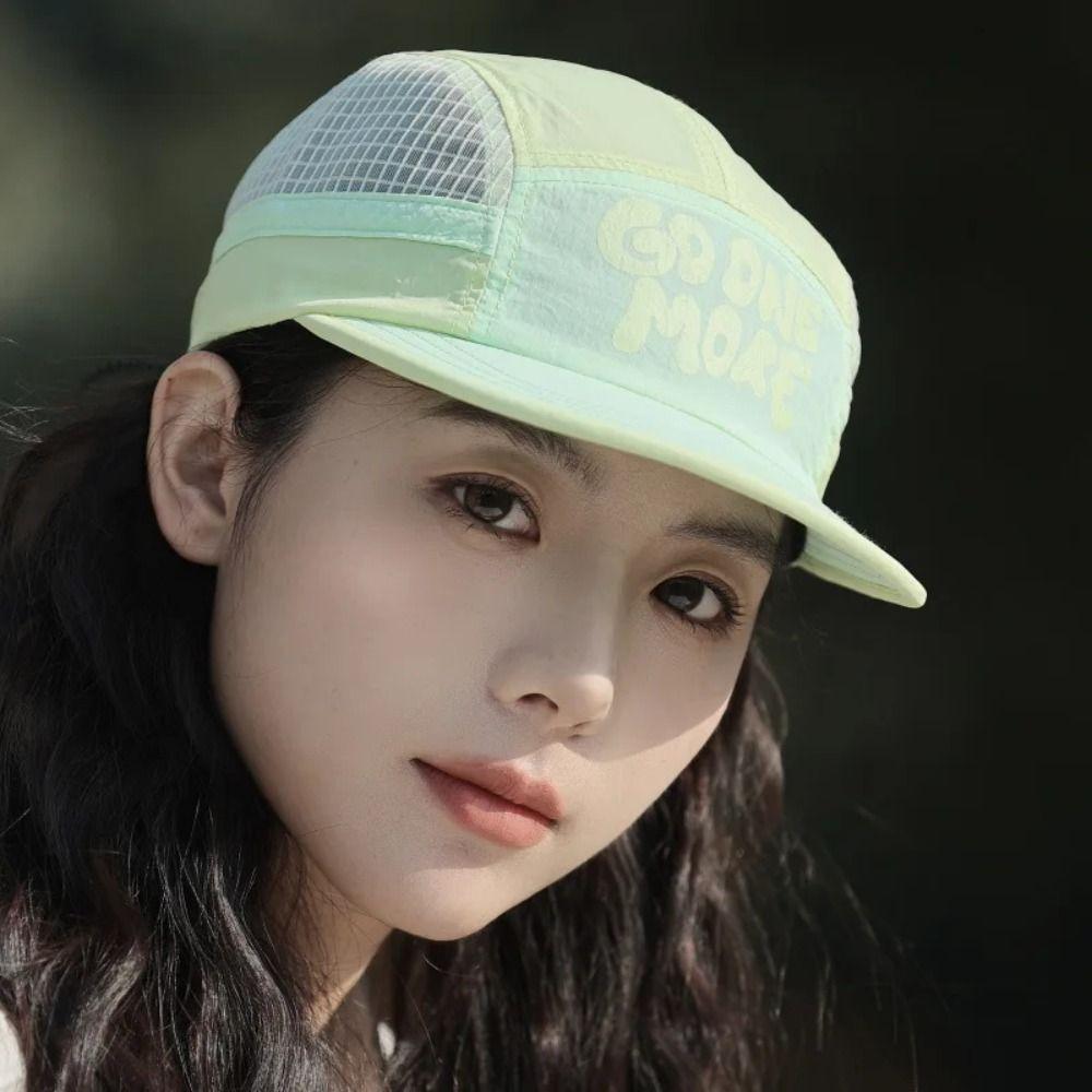 Sun Protection Quick-drying Baseball Cap Retro 5-panel Mesh Running Caps  Men and Women