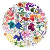 50-100 Assorted Beautiful Floral Graffiti Stickers for Car, Suitcase, and Water Cup - Waterproof and Creative