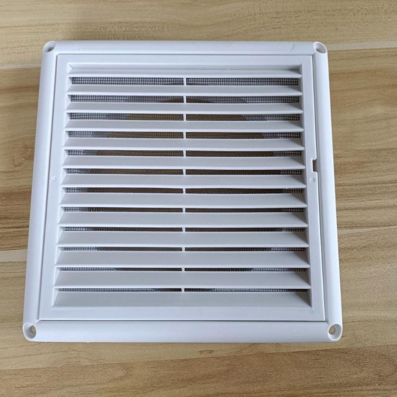 Upgrades Square Slanted ABS Louvered Vents Cover Outdoor Wall Weatherproof Guards Simple Installation for Dryer Bathroom